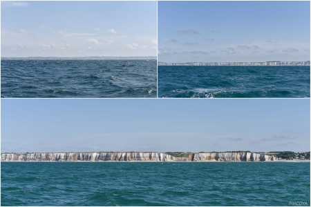 „Diese Steilküste, die Alabaster-Küste, sehen wir wieder nach ganz viel Wasser als erstes Landzeichen .“
