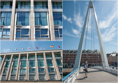 „Über die ältesten Hafenbecken spannt sich heute eine Fußgängerbrücke.“