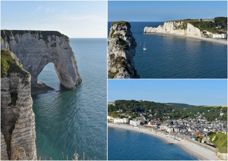 „Die Stadt Étretat“