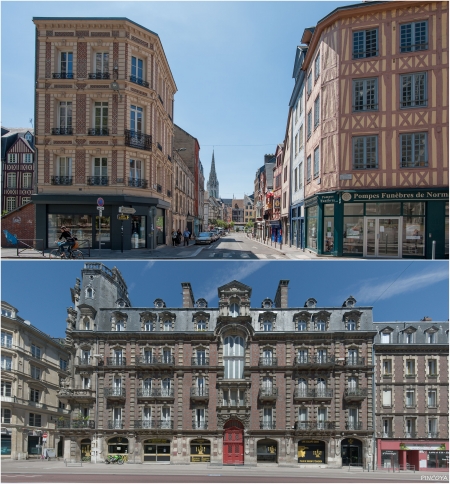 „Straßenzüge in Rouen“