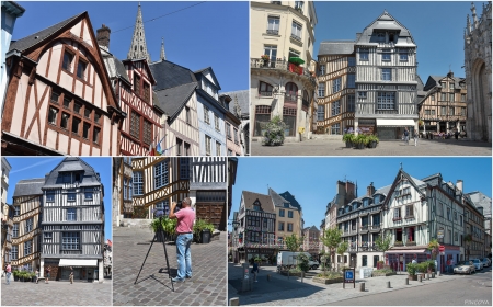 „Altstadt und der Schiffsjunge bei der Panorama-Arbeit“