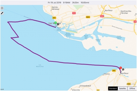 „von Le Havre -> nach Honfleur“