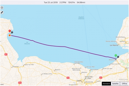 „von Deauville -> nach Saint-Vaast-la-Hougue“