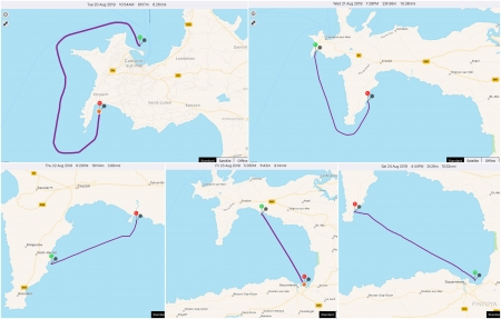 „von Camaret-sur-mer -> einmal rund an der Spitze der Bretagne“