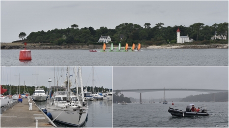 „In der Bénodet-Marina. Nicht immer das ideale Wetter für einen Waschtag.“