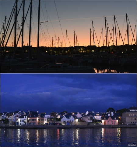 „Abendstimmung im Hafen von Concarneau“