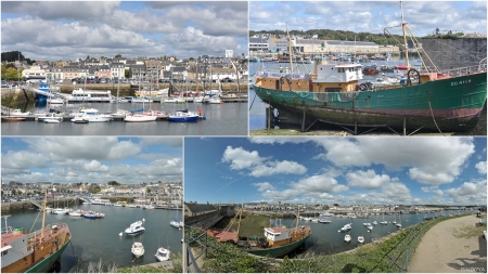 „Blick auf Concarneau von den Mauern des Ville Close.“