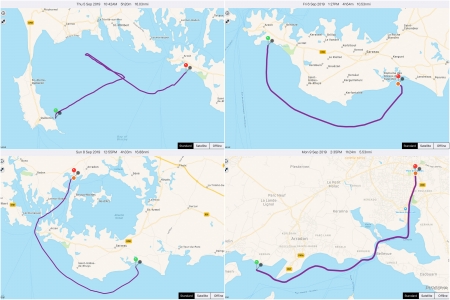 „von Quiberon (A) -> nach Vannes über zwei wunderschöne Ankerbuchten“