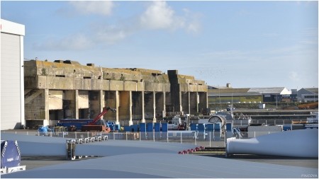 „Der U-Boot-Bunker in La Pallice.“