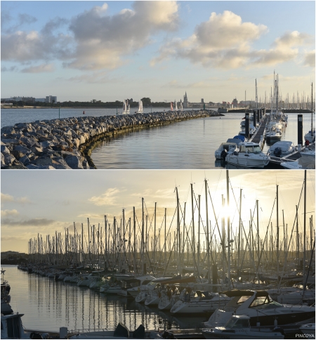 „Morgens an der Monster-Marina von La Rochelle“