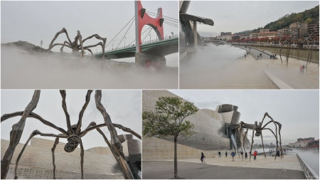 „Der Spider in der Nebelperformance“