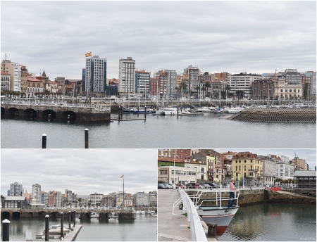 „Der Yachthafen von Gijón.“