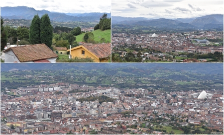 „Die Aussicht auf Oviedo.“