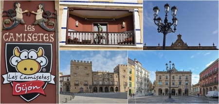„Altstadtansichten von Gijón.“