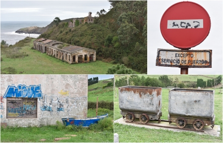 „The old mining ruins from Puerto de Llumeres“