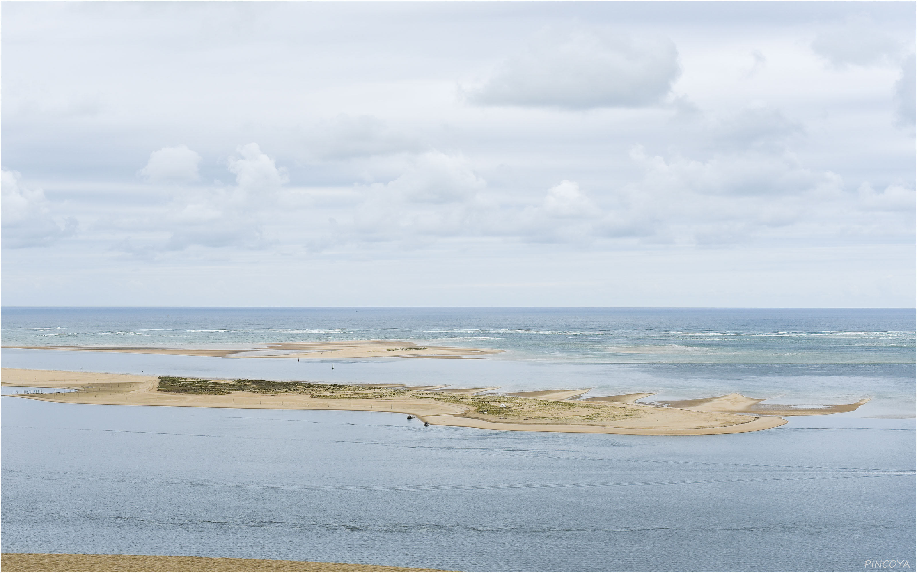 „Die Sände in der Einfahrt in den Golf von Arcachon.“