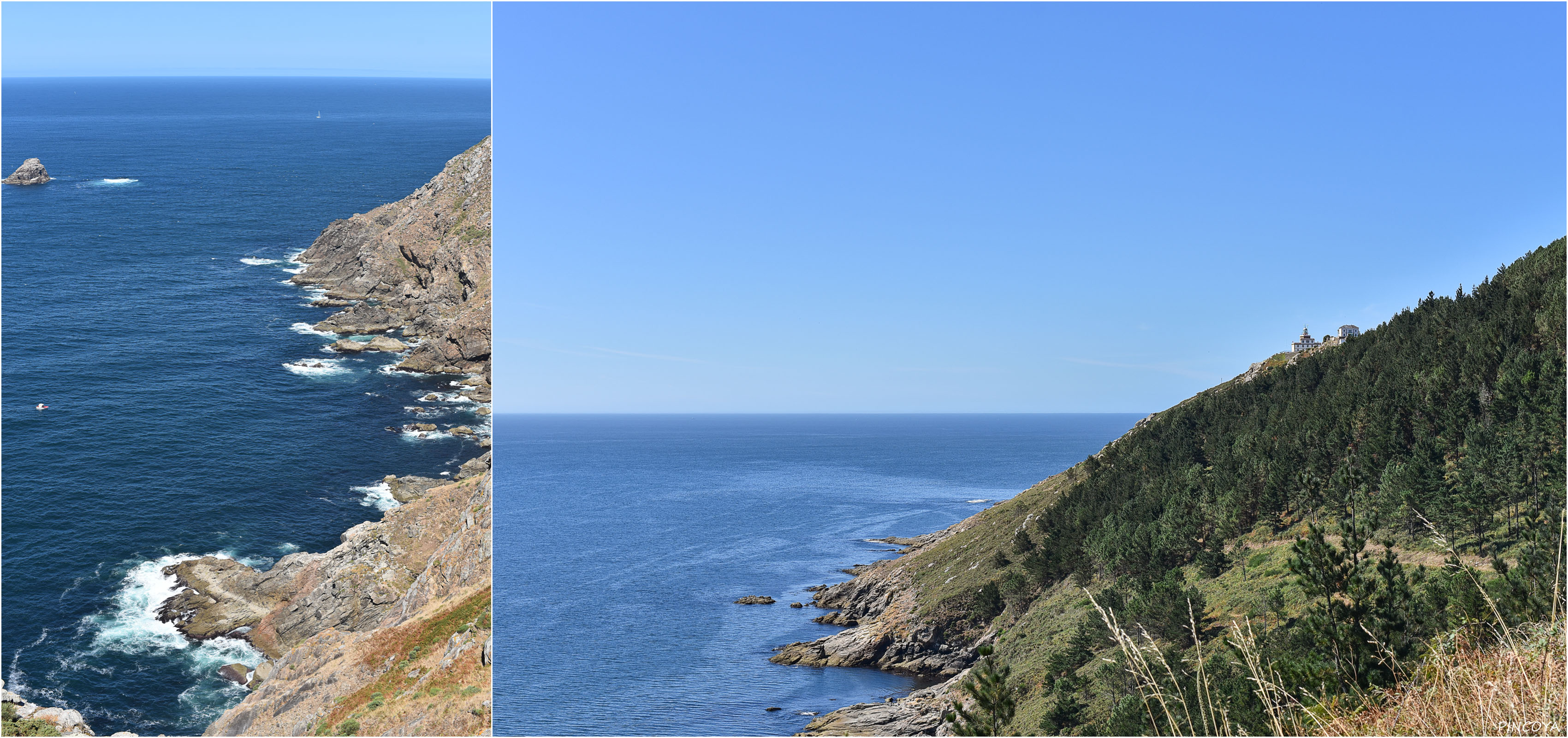 „Der Faro de Cabo Finisterre guckt schon einmal zu uns herüber.“