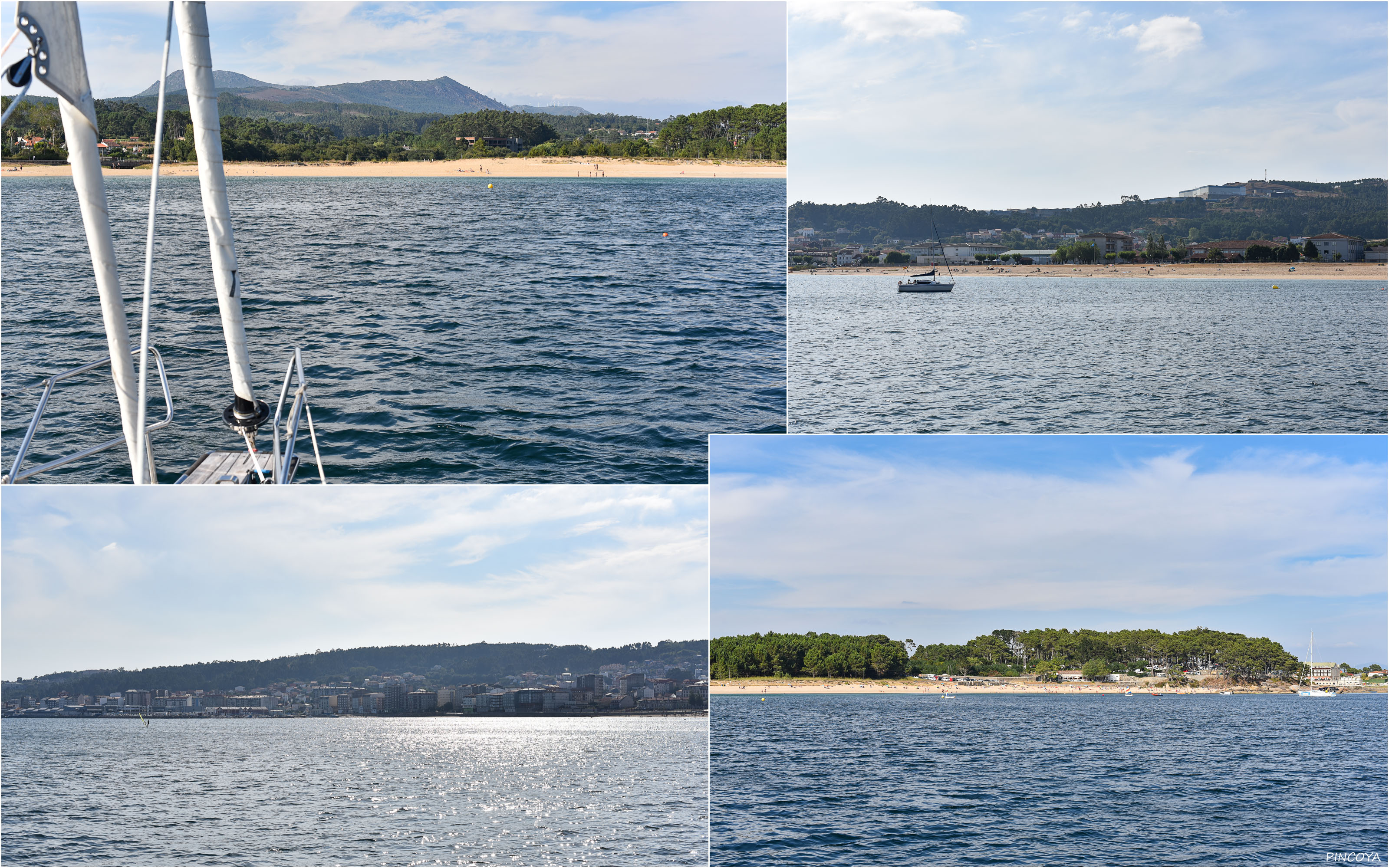 „Vor dem Playa Coroso nördlich von Ribeira im Ría de Arousa“