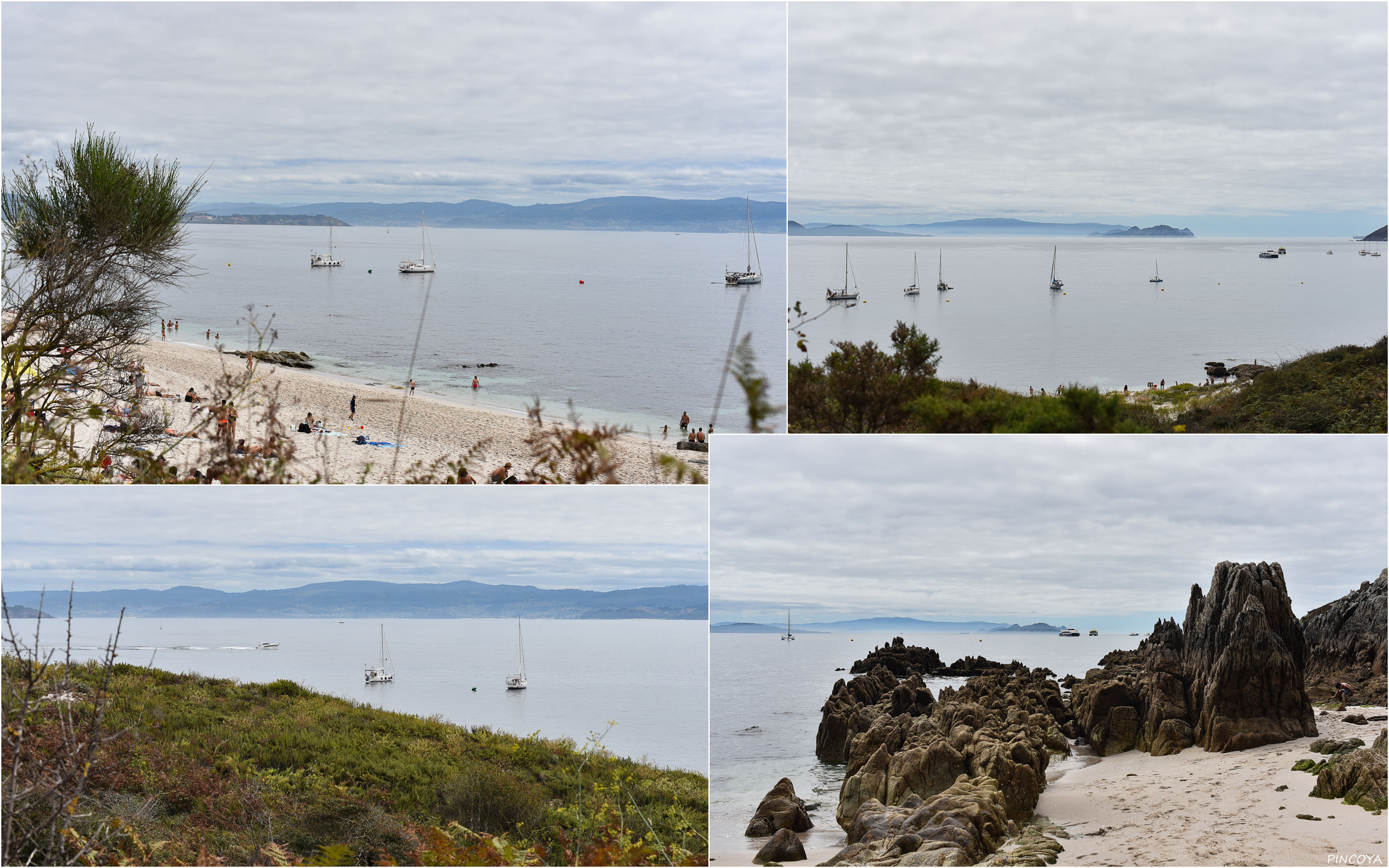 „Der Playa de Melide, vor dem wir hinten links ankern.“