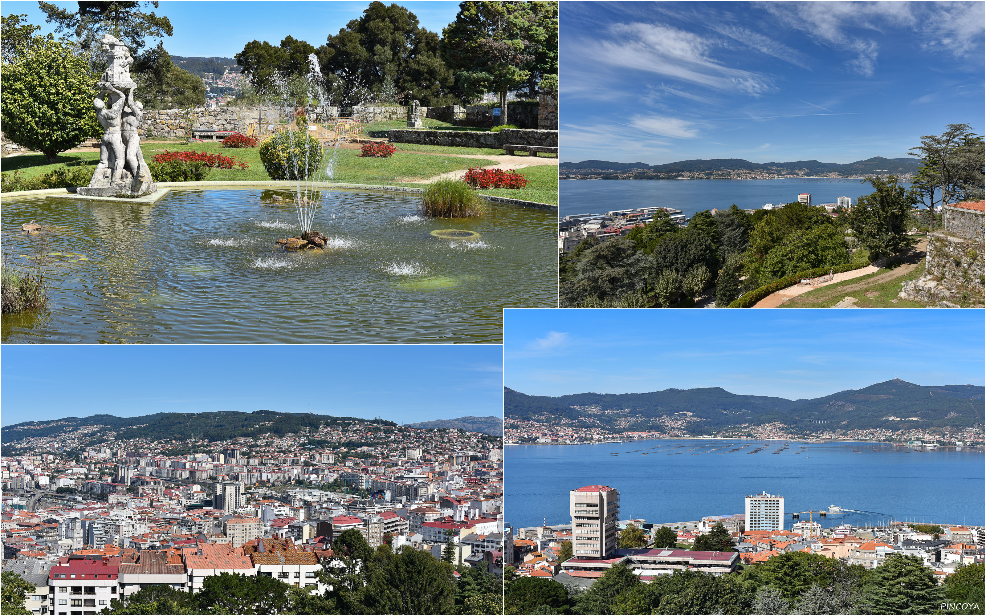 „Im Castelo und Blick auf den Ría de Vigo“