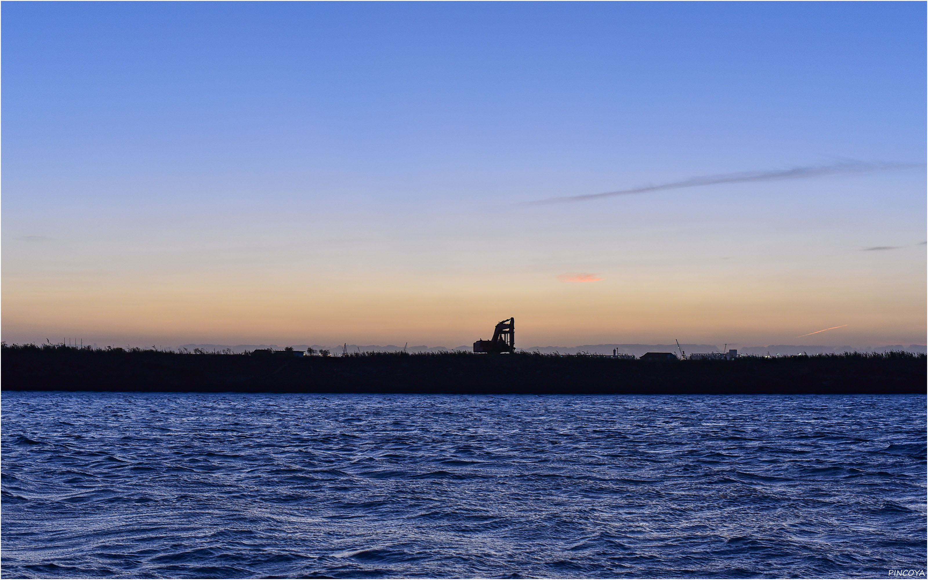 „Baggi im Sonnenuntergang“