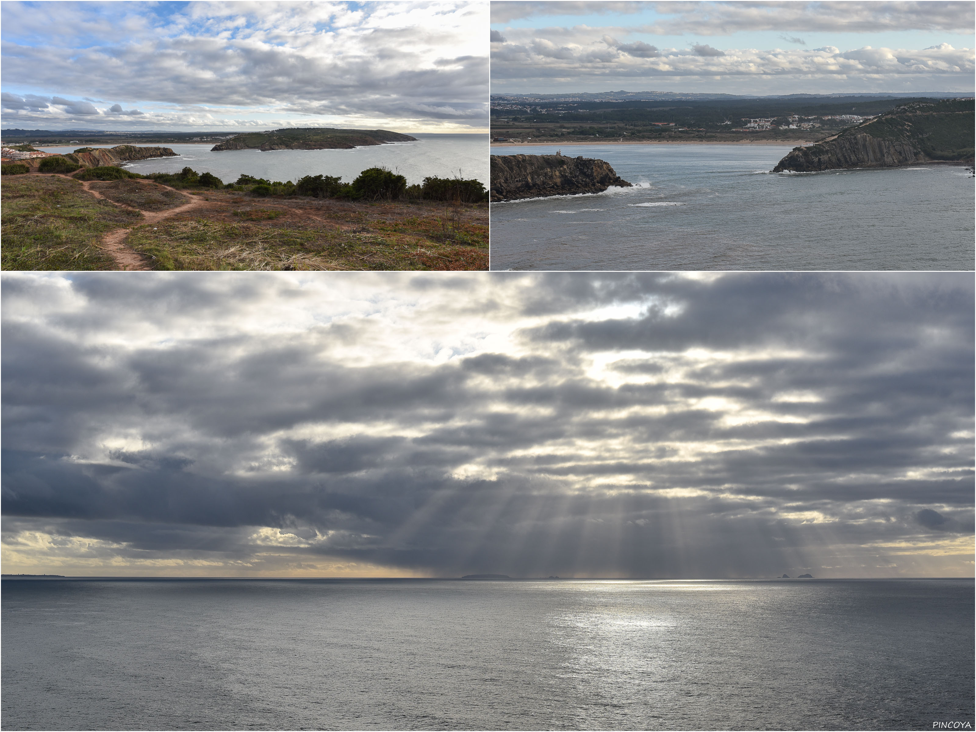 „Am Horizont sieht man schon das Cabo Carvoeiro bei Peniche und davor Berlengas“