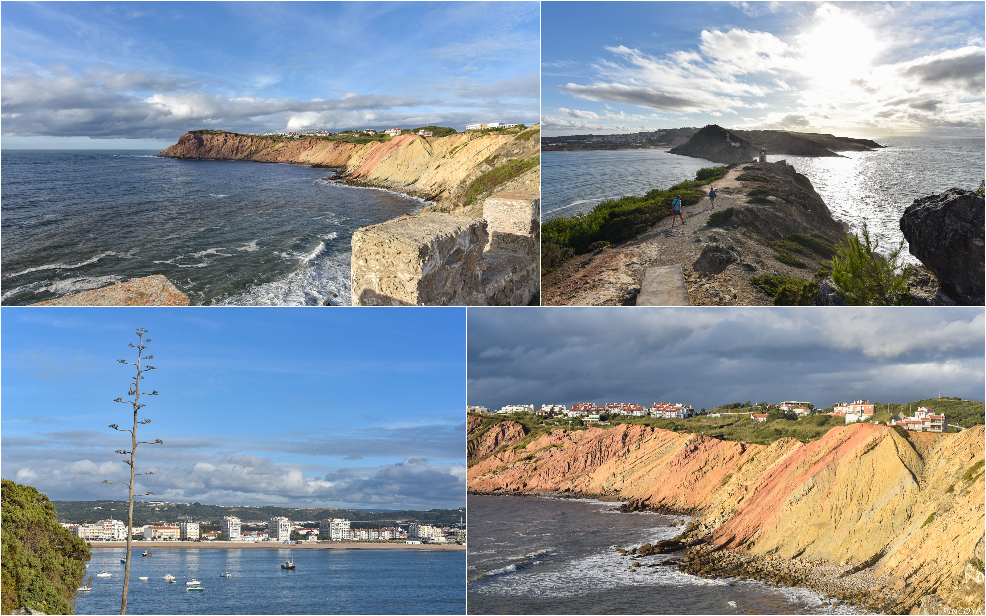 „Die farbige Steilküste vor São Martinho do Porto“