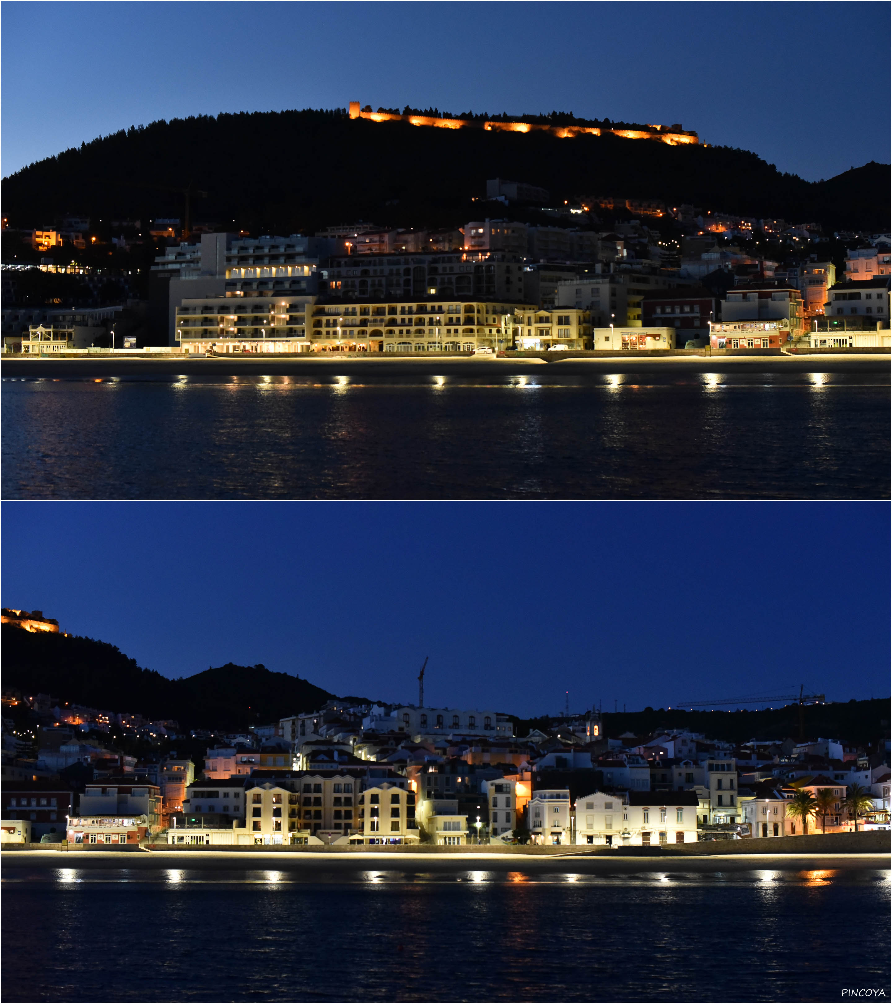 „Sesimbra bei Nacht“