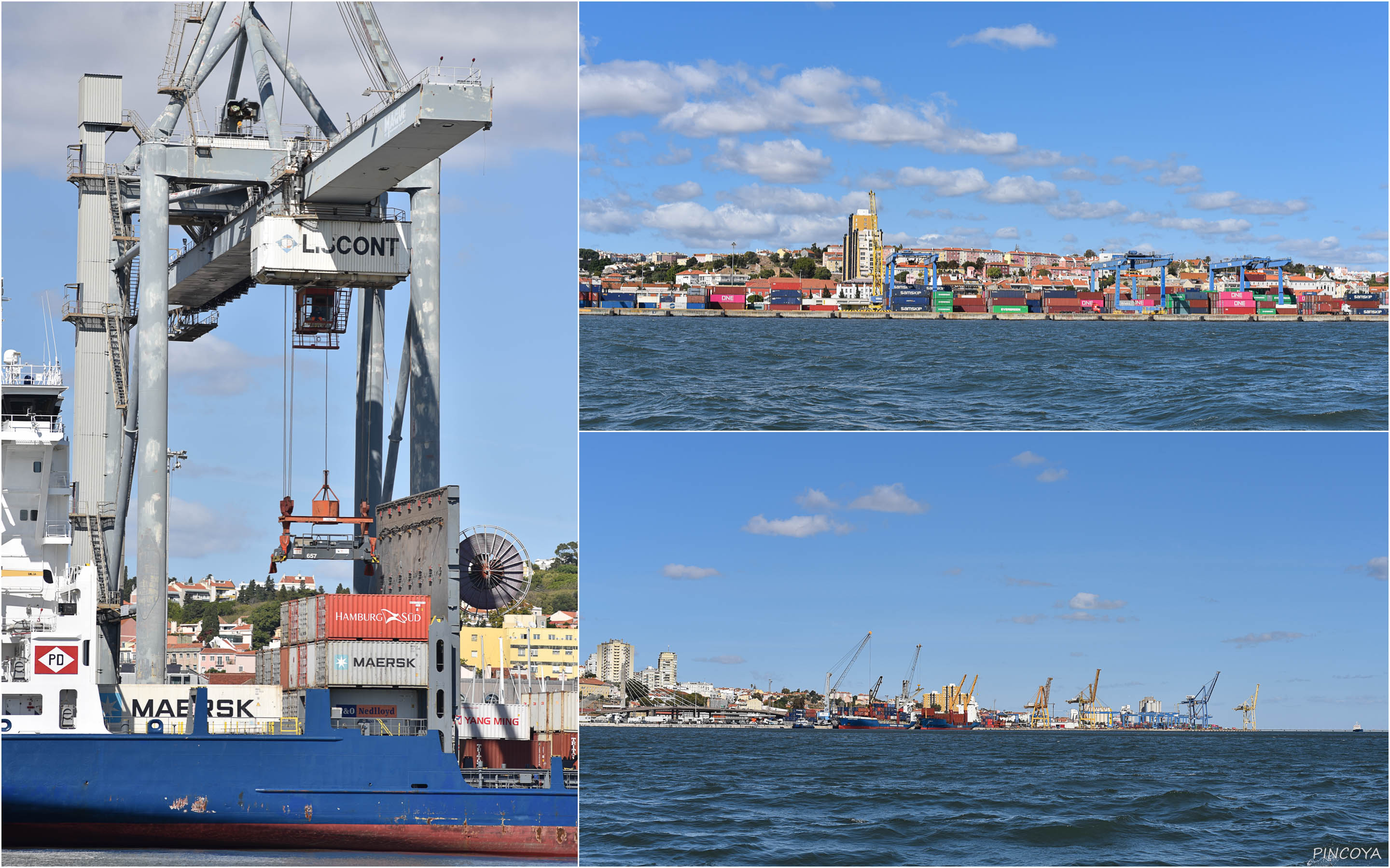 „Der Containerhafen gleich neben der Brücke des 25. April“