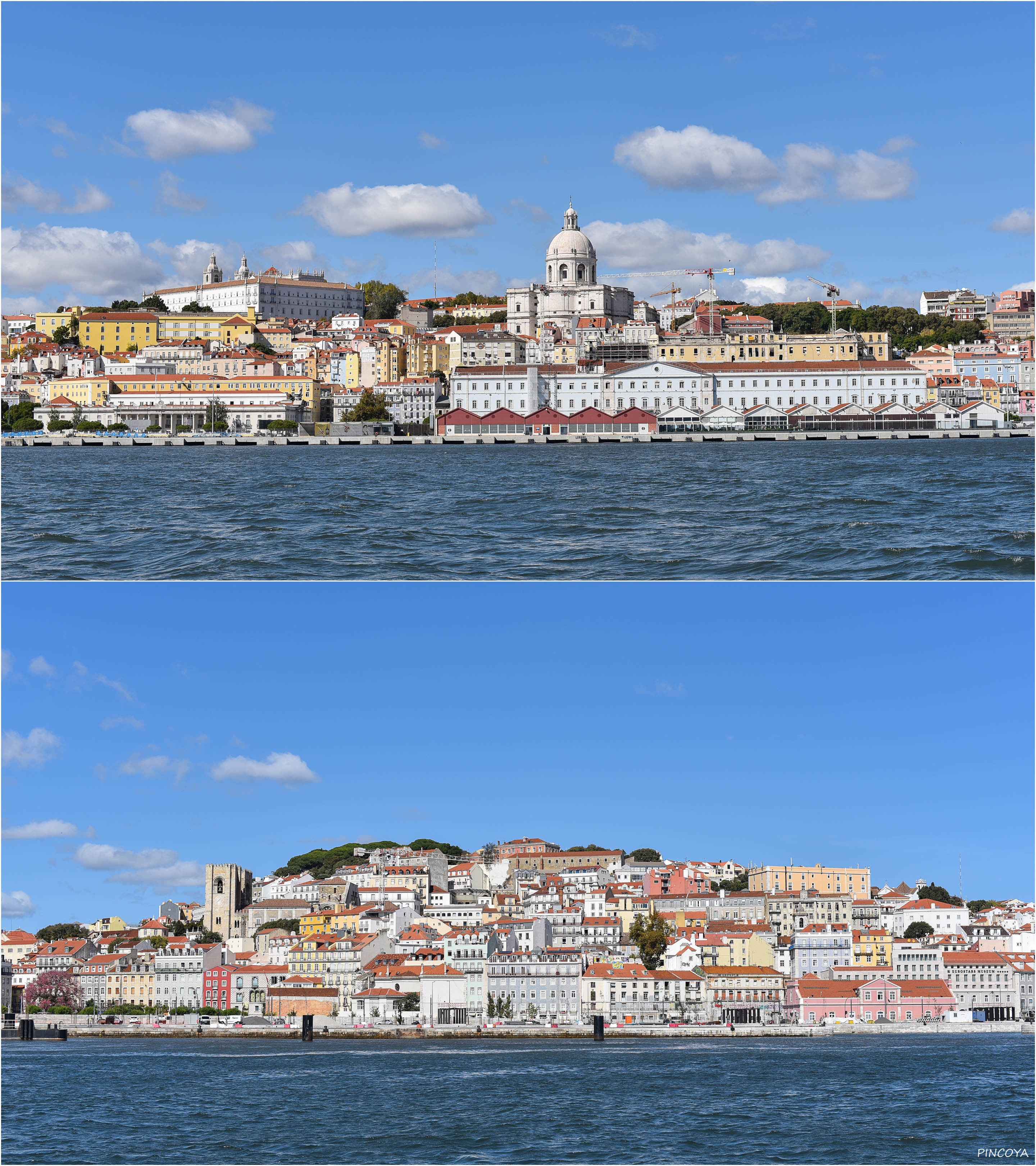 „Stadtpanorama Lissabon auf dem Rückweg“
