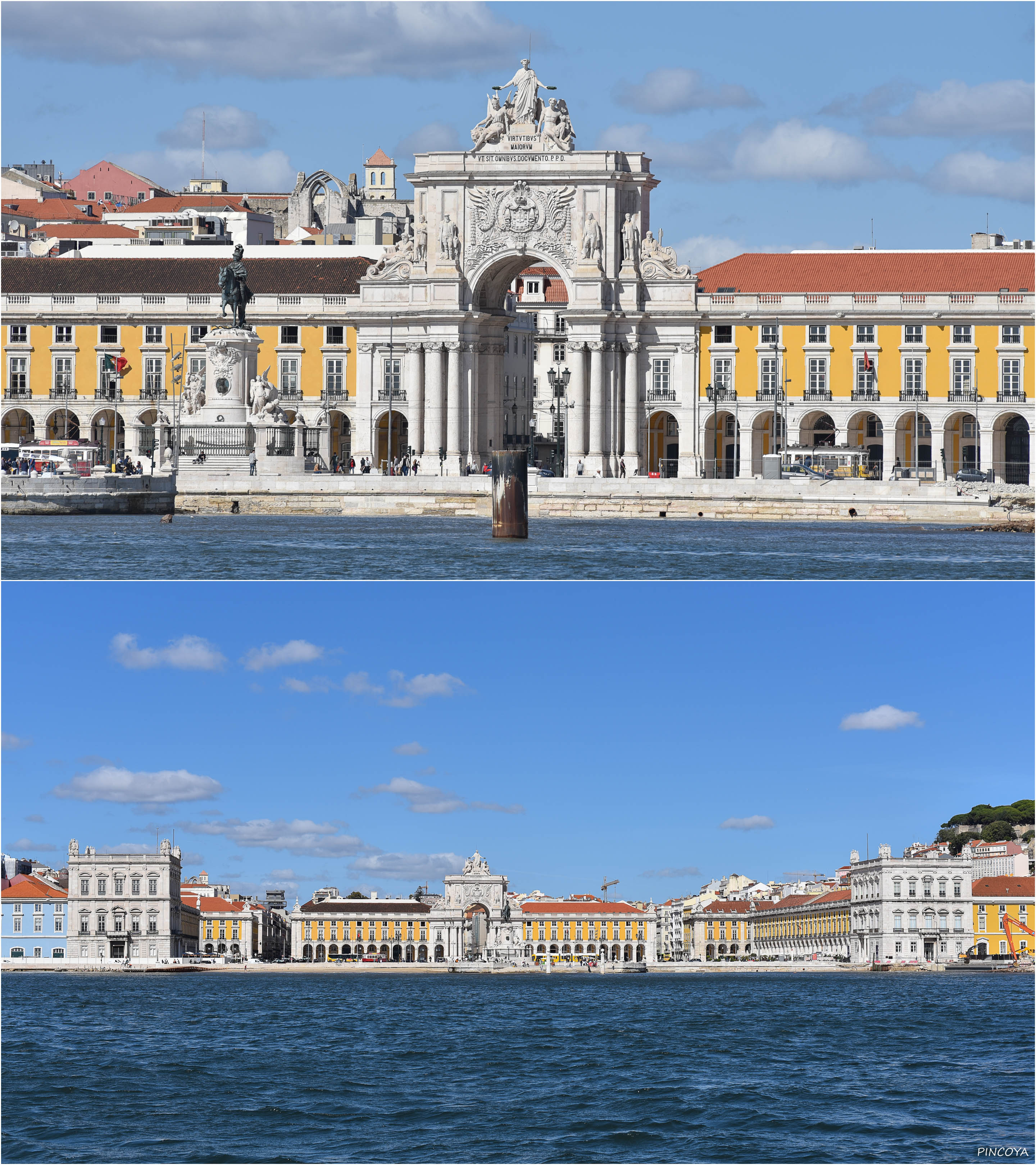 „Blick auf den Praça do Comércio“