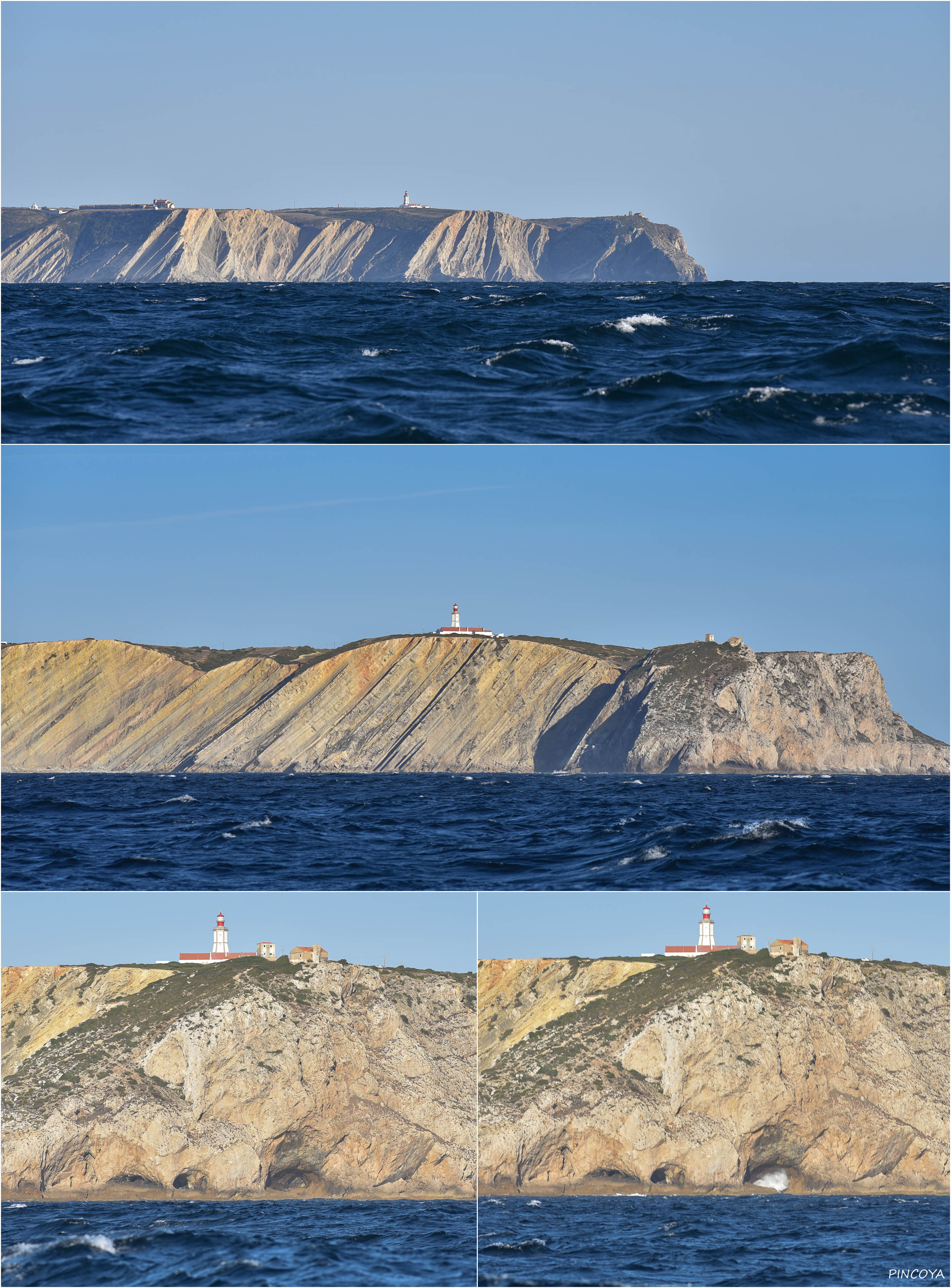 „Die Steilküste des Cabo Espichel wurde vom Meer überall angefressen, teilweise sind richtige kleine Blowholes entstanden“