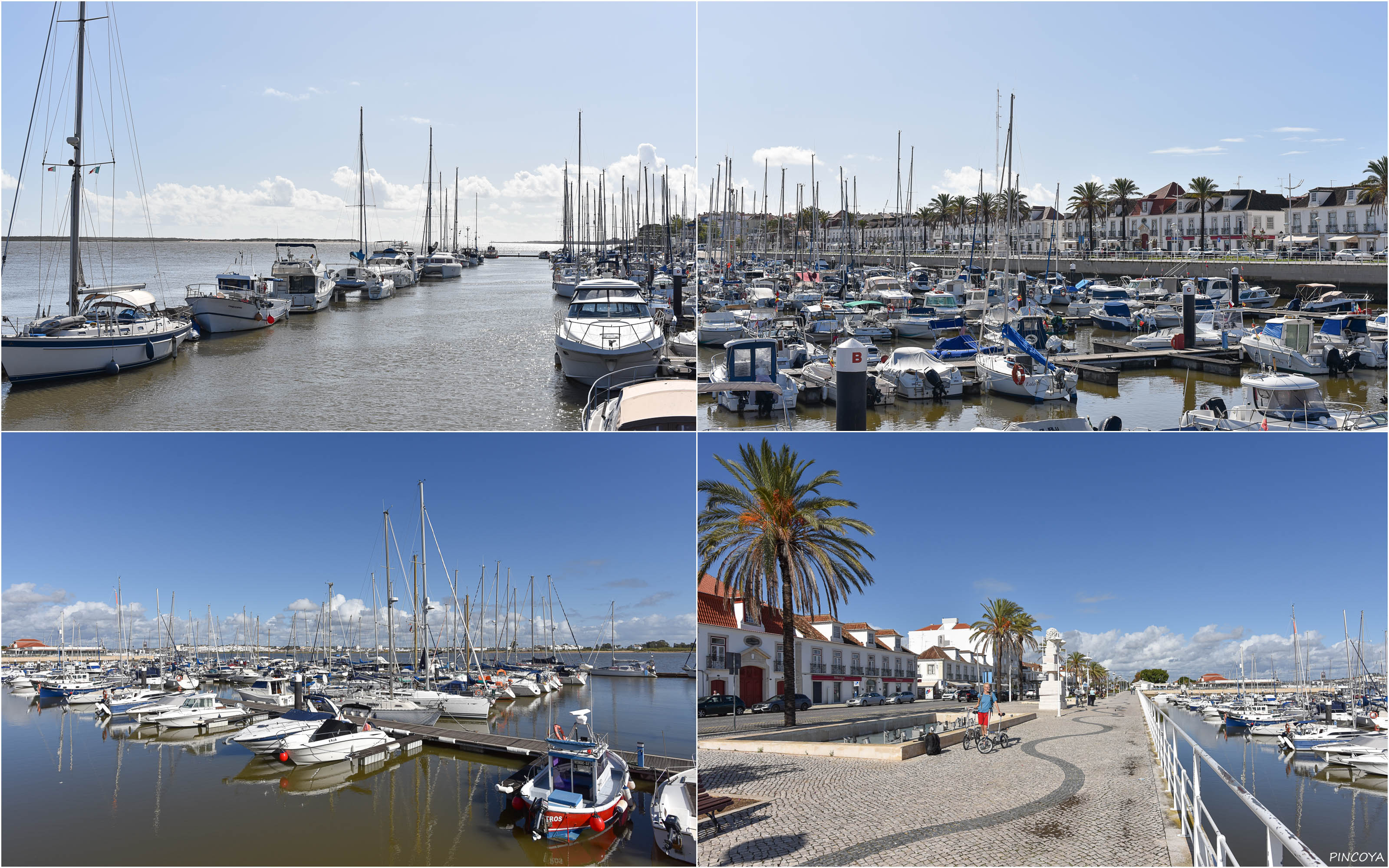 „Der Hafen von Vila Real de Santo António mit schönen Wetter.“