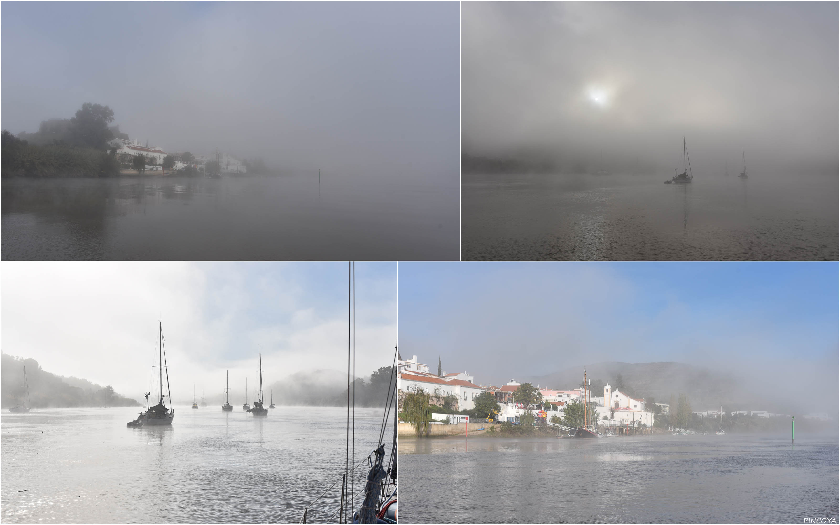 „Morgennebel auf dem Rio Guadiana“