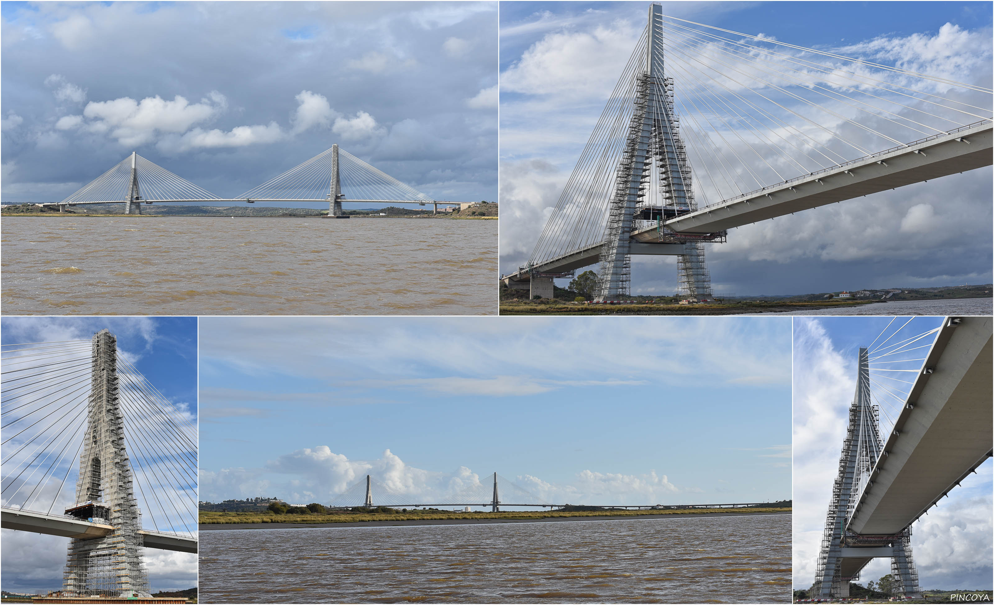 „Die Autobahnbrücke nördlich von Vila Real de Santo António“