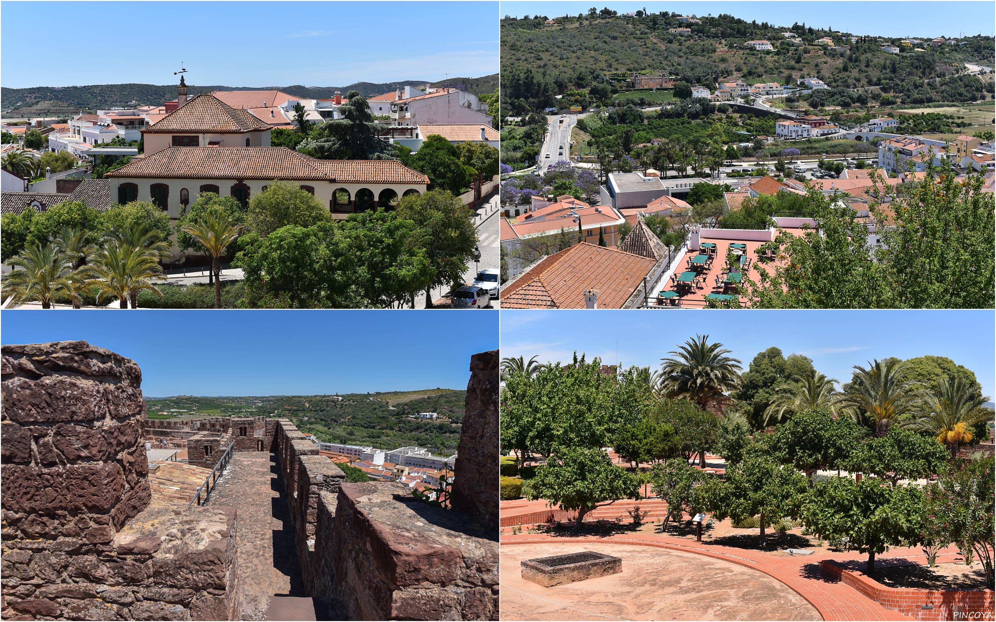 „Ausblicke von der Burg in Silves“