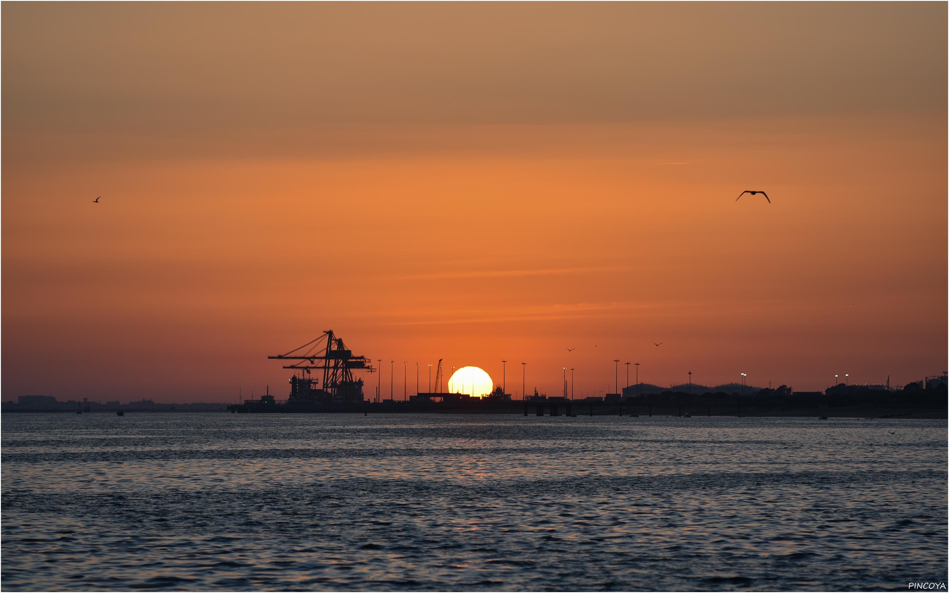 „Noch ein ruhiger Abend vor der Marina Mazagón“