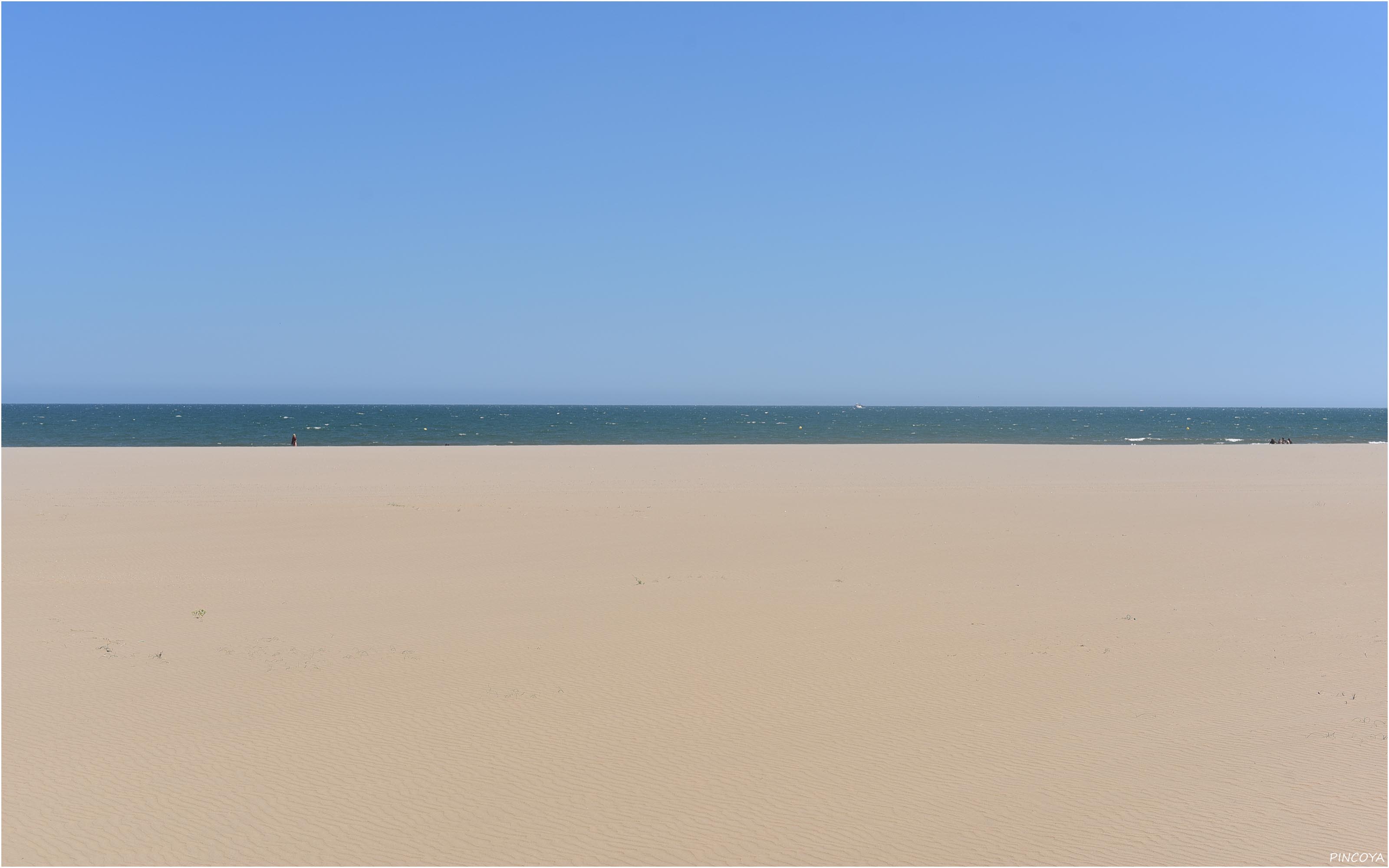 „Viel Sand fast ganz für uns allein.“
