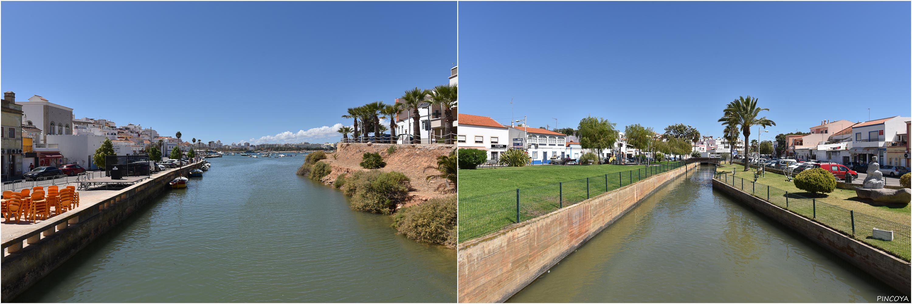 „Auf der Brücke in Ferragudo.“