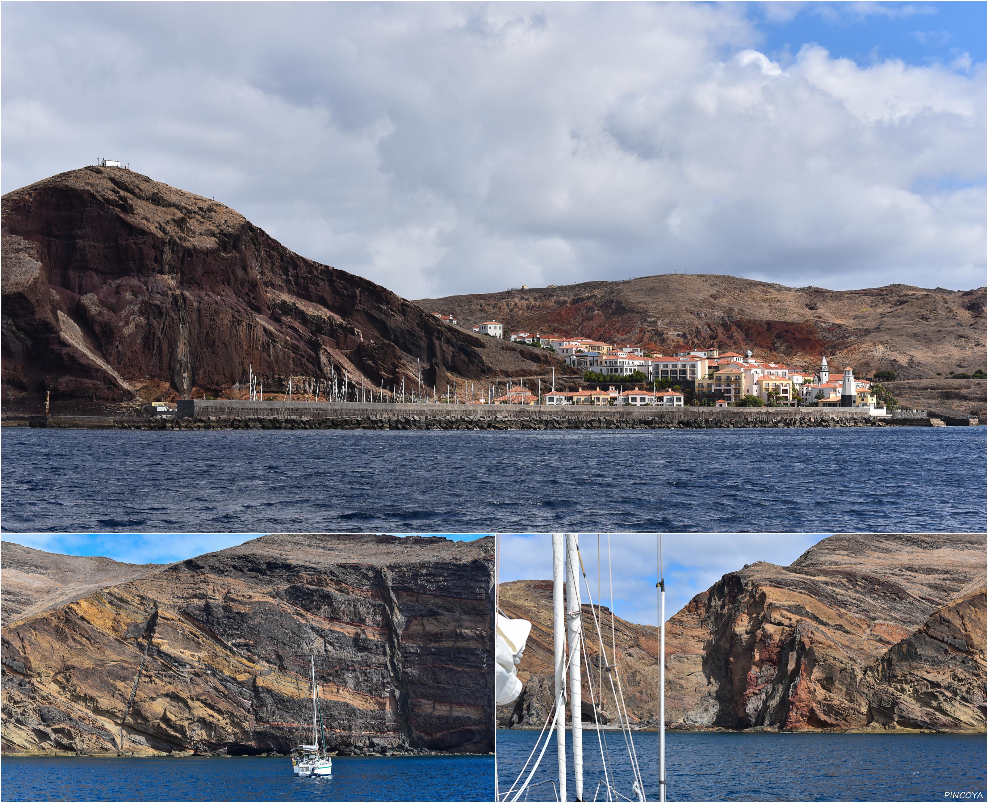 „oben die Marina Quinta do Lorde, unten die Baia d'Abra“