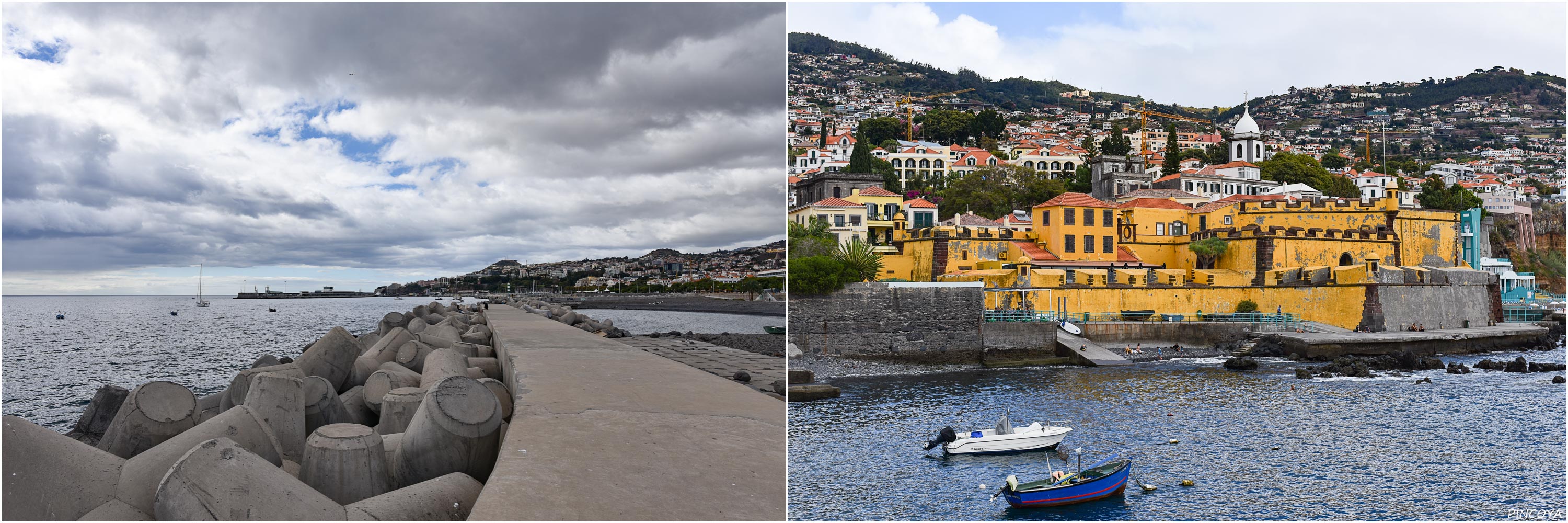 „In Funchal am Hafen. Das Forte de São Tiago“