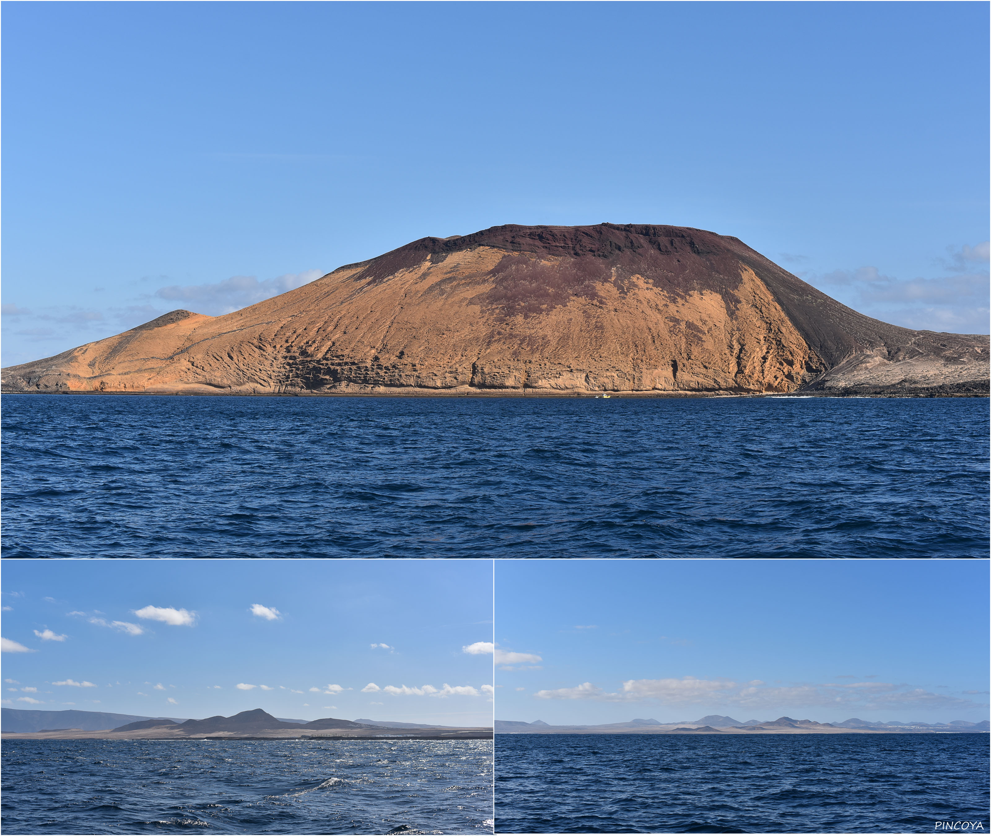 „Noch ein Blick auf den »gelben Berg« von Graciosa.“