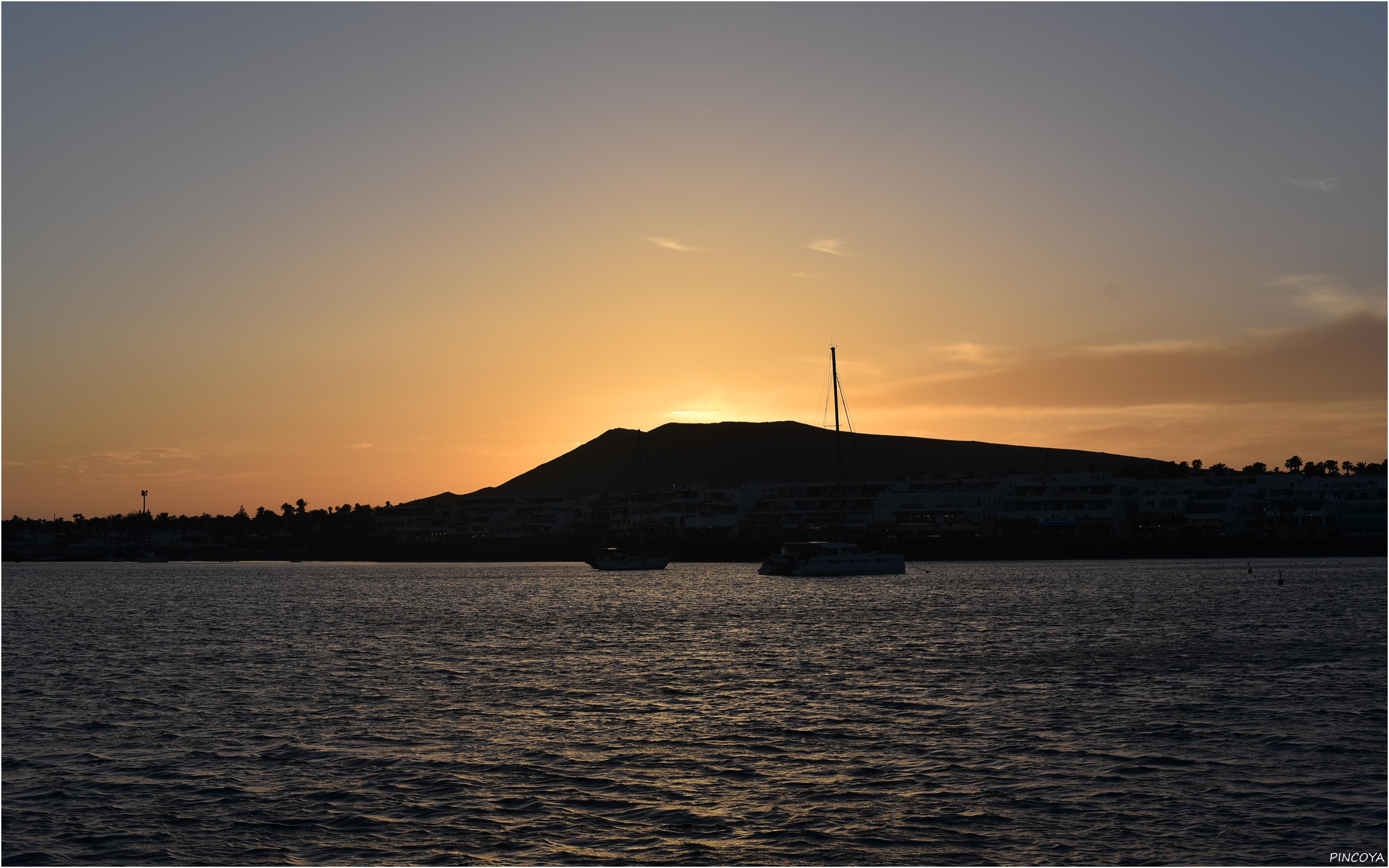 „Sundowner vor Playa Blanca.“