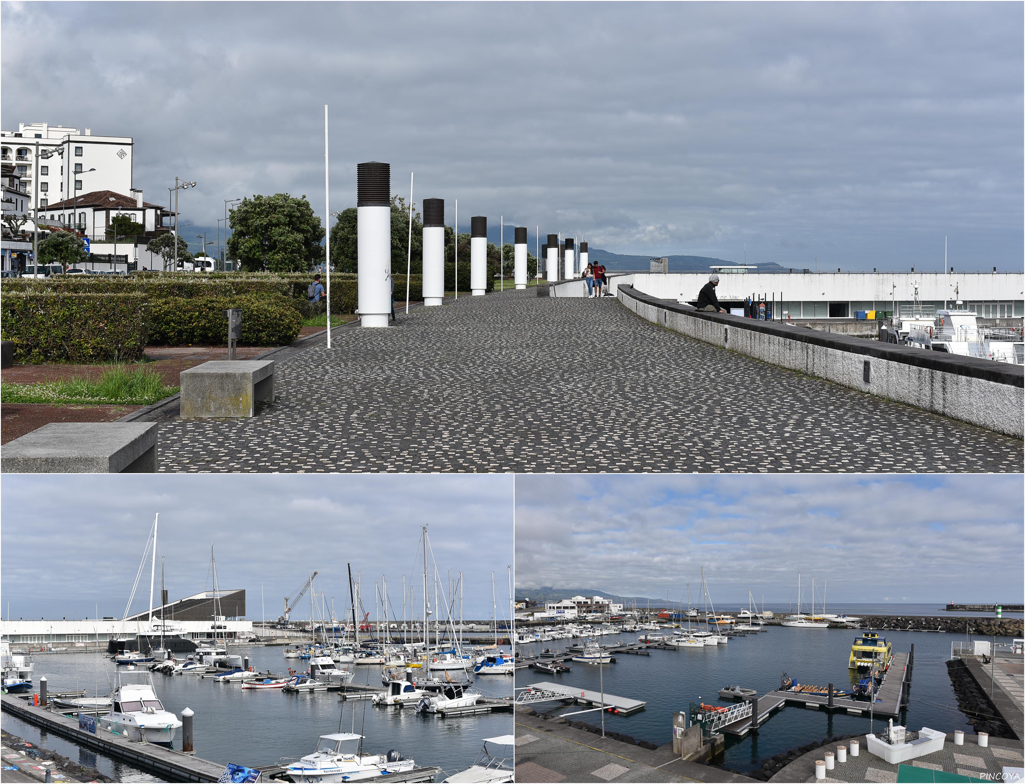 „An der Marina von Ponta Delgada.“