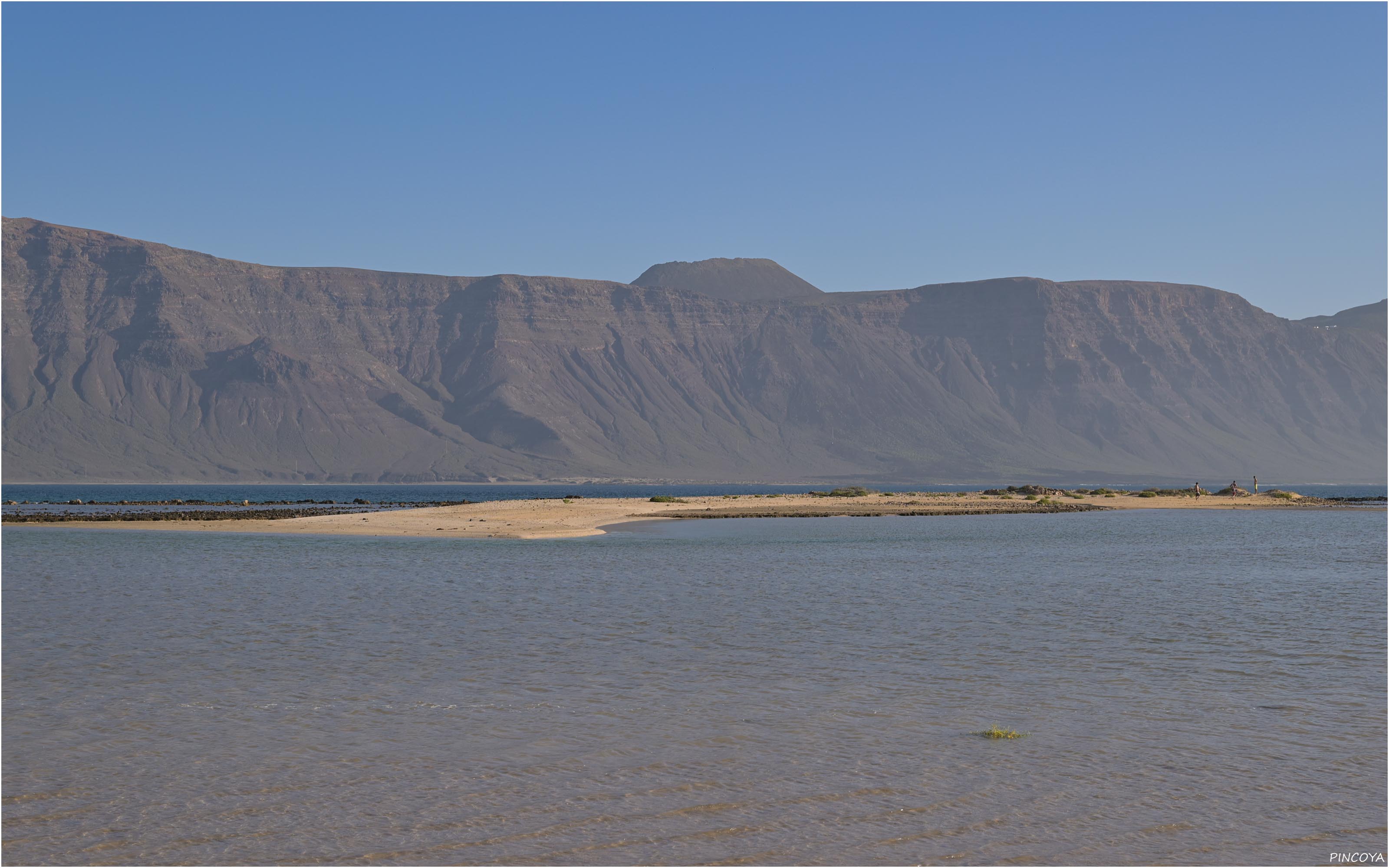 „Auf dem Rückweg steht das Hochwasser in der Lagune von Caleta del Sebo“