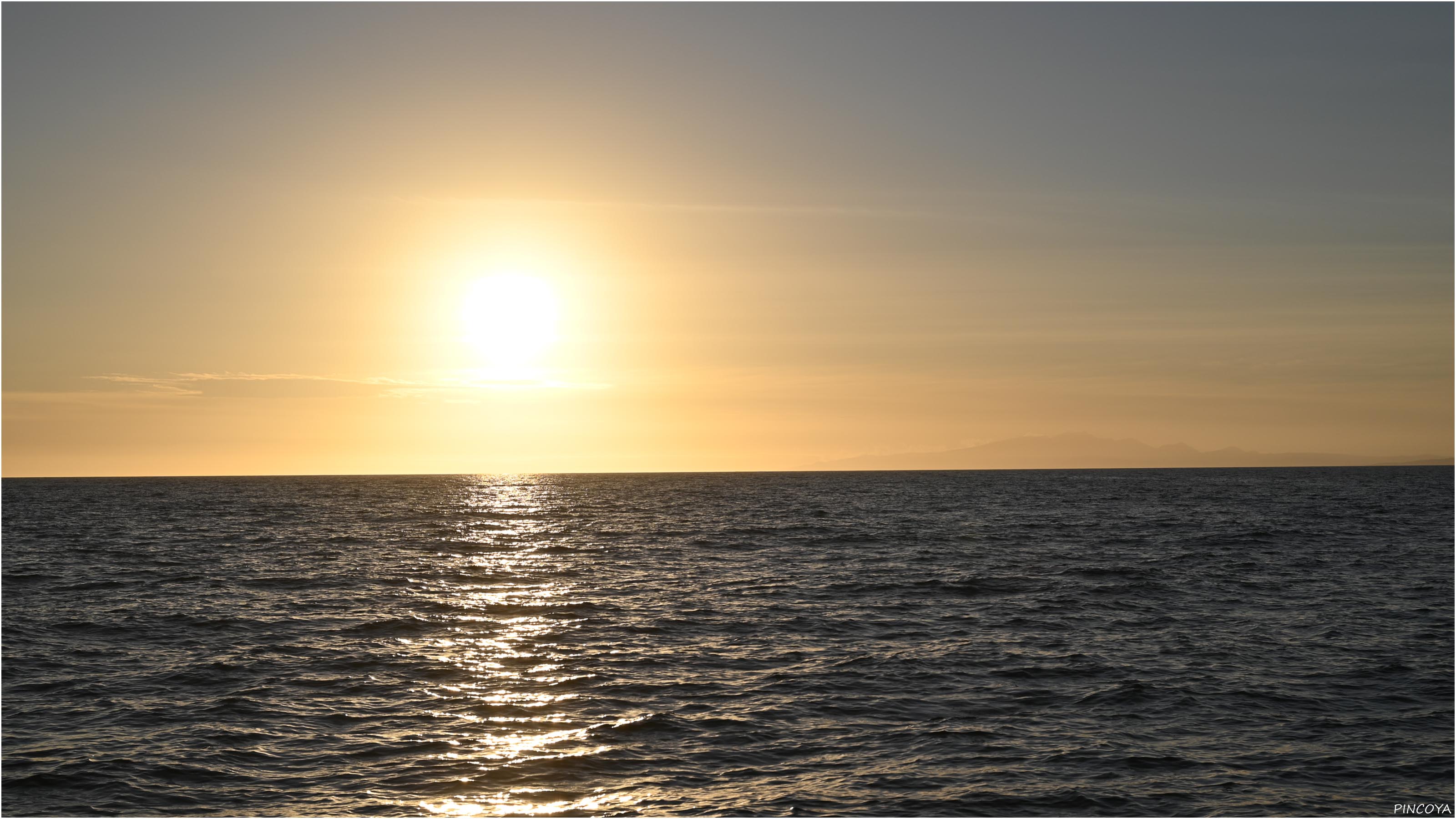 „Abendstimmung auf See.“