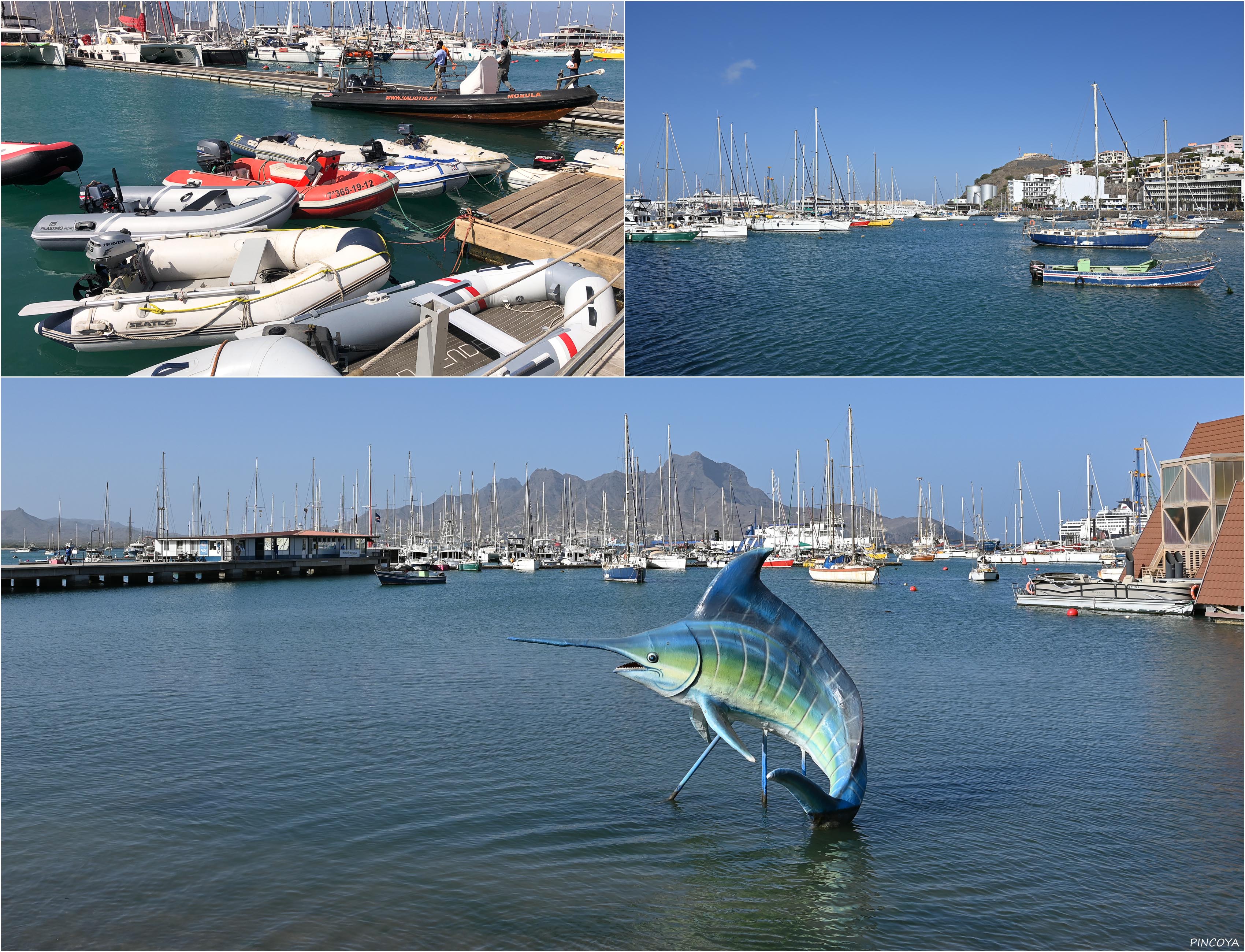 „An der Marina in der Bucht von Mindelo“