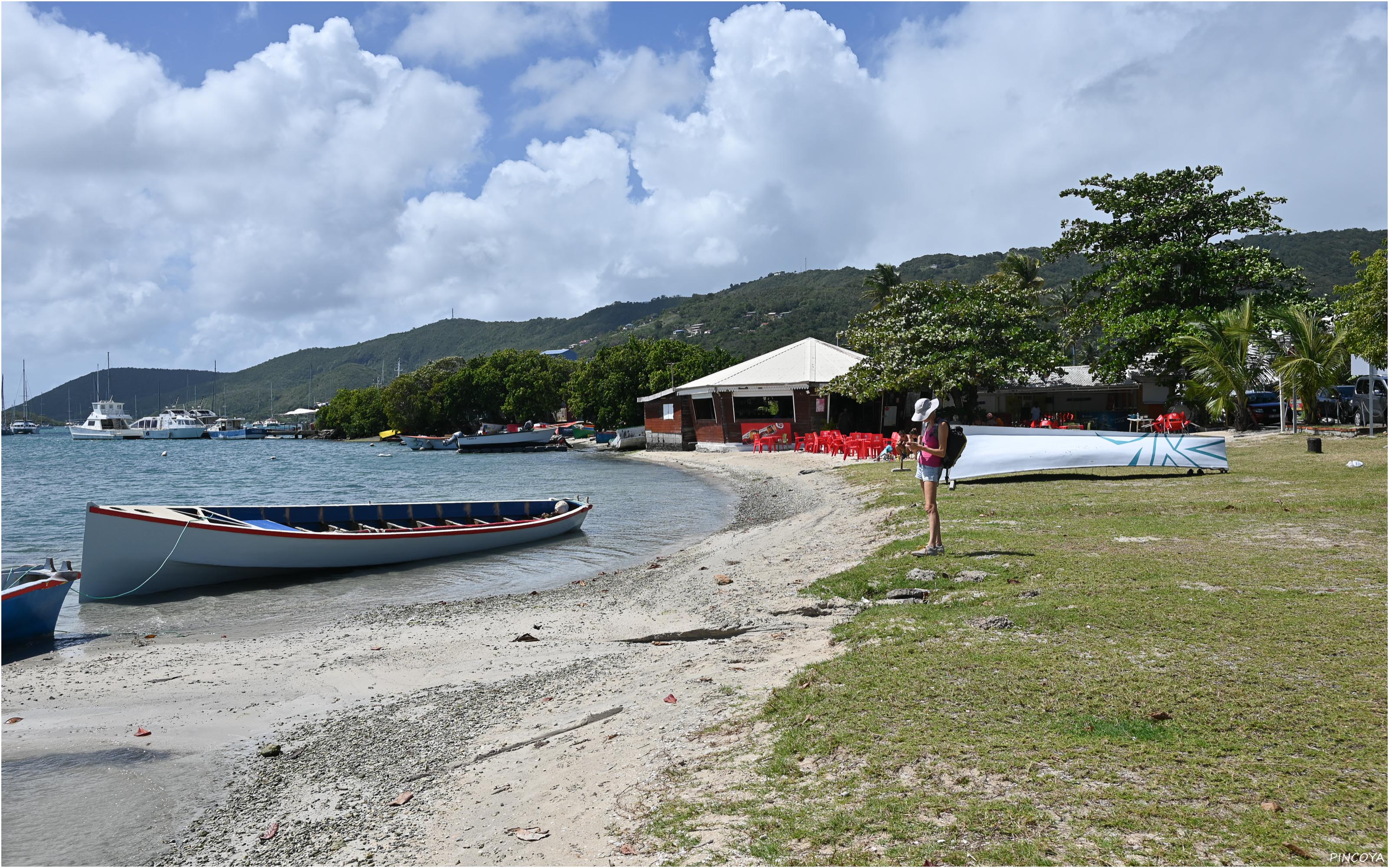 „Der kleine Strand von Le Marin.“