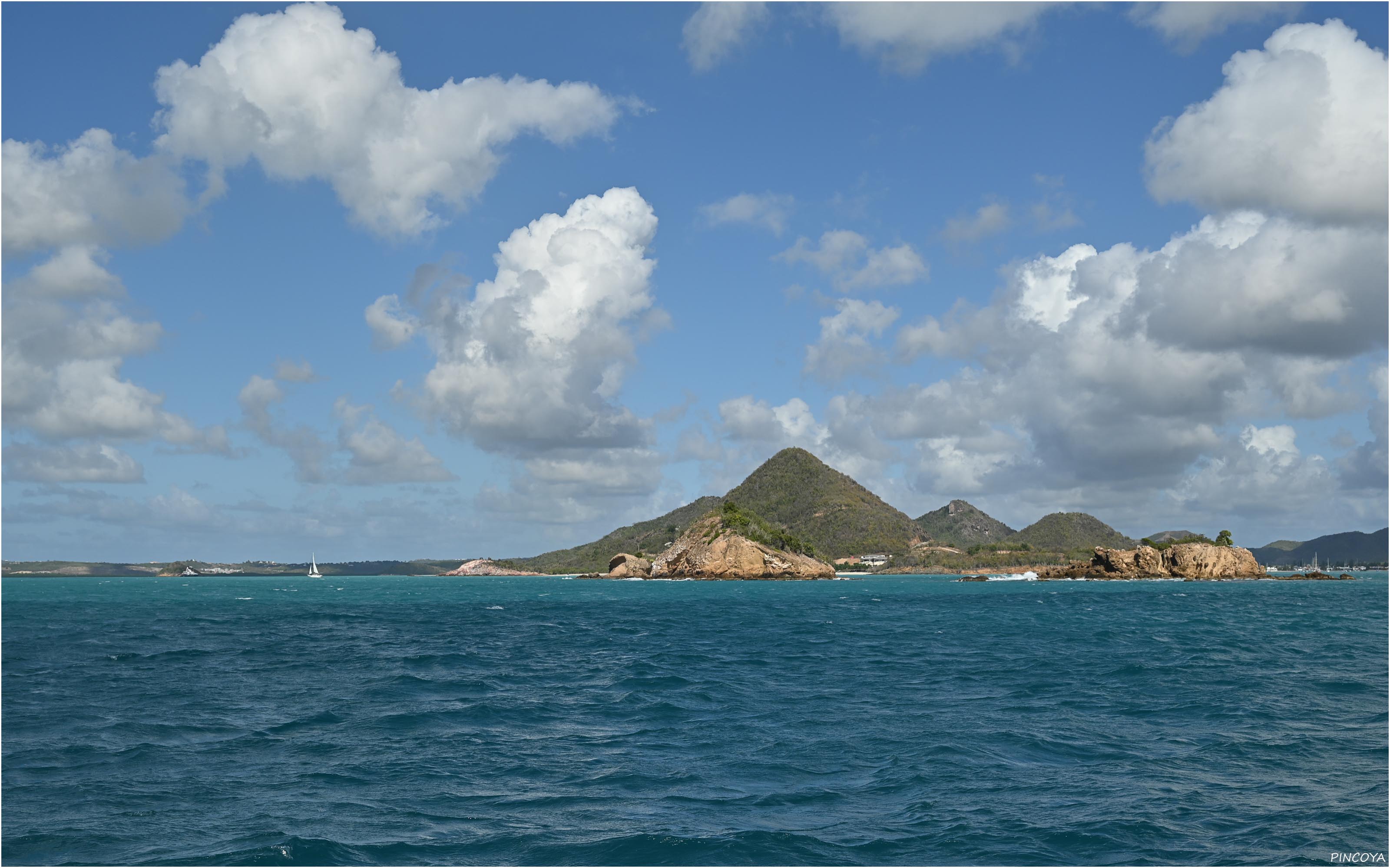 „Anfahrt auf Jolly Harbour“