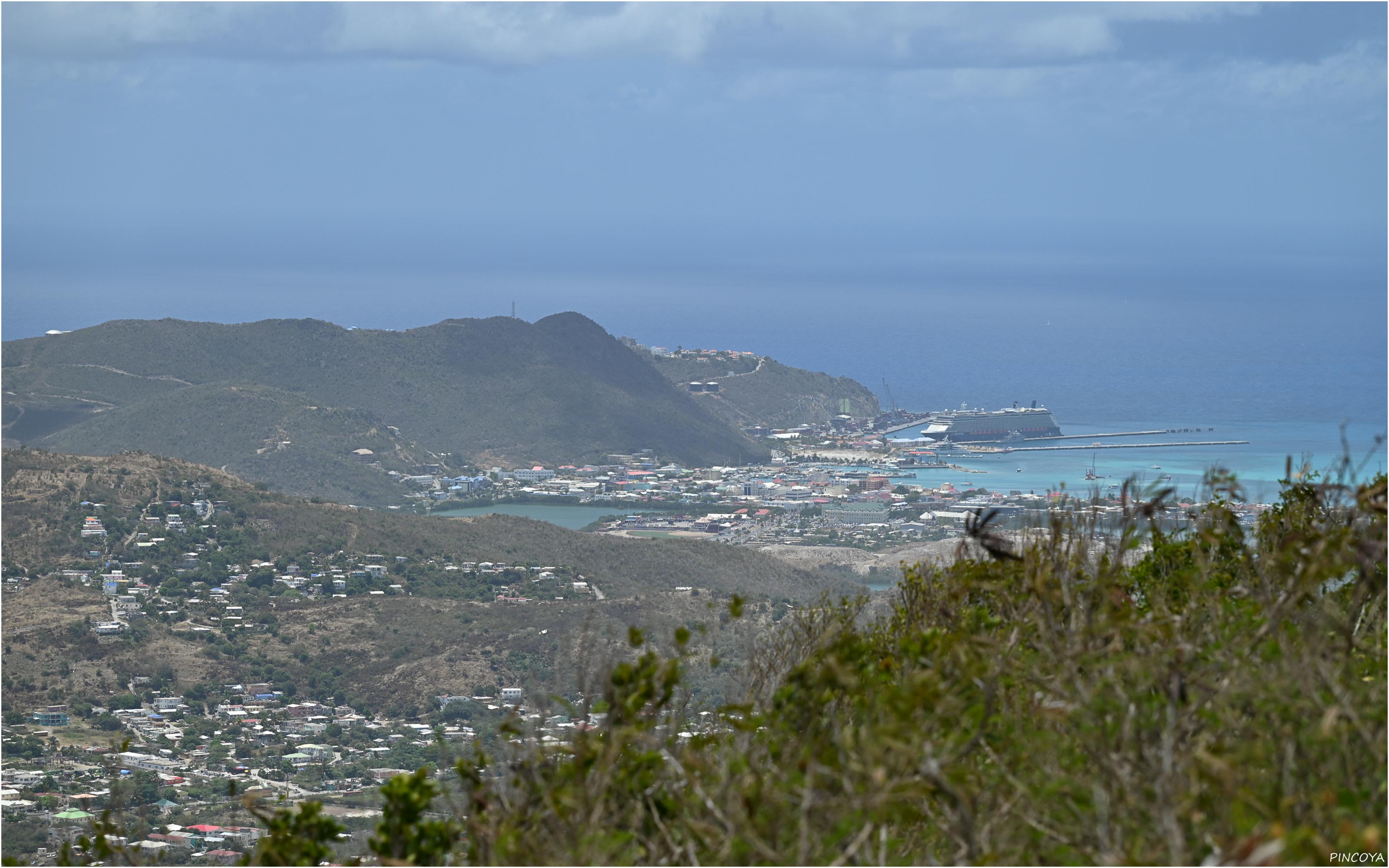 „Ausblick auf Phillipsburg, Sint Maarten“
